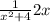 \frac{1}{x^{2}+4 } 2x