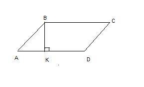Впараллелограмме abcd из вершины в тупого угла abc проведён премпендикуляр вк к стороне аd (k€аd) а