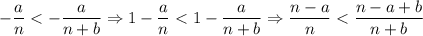 $-\frac{a}{n}