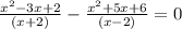 \frac{x^{2}-3x+2}{(x+2)}- \frac{x^{2}+5x+6}{(x-2)} =0