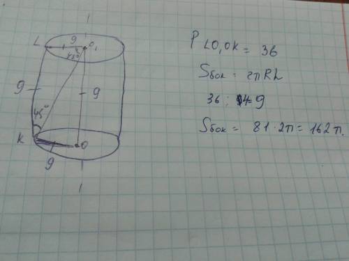 1. цилиндр получен вращением квадрата с диагональю 50 см около его стороны. найдите площадь поверхно