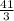 \frac{41}{3}