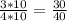 \frac{3*10}{4*10} = \frac{30}{40}