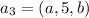 a_{3}=(a,5,b)