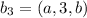 b_{3}=(a,3,b)