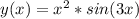 y(x)=x^{2}*sin(3x)