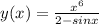 y(x)= \frac{x^{6}}{2-sinx}