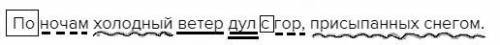 Расставить знаки препинания, графически обозначить причастные обороты 3. по ночам холодный ветер дул