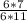 \frac{6*7}{6*11}