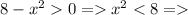 8- x^{2}0 = x^{2}