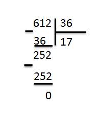 774 разделить на 18 и 612 разделить на 36 решение