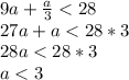 9a+ \frac{a}{3}