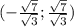 (-\frac{ \sqrt{7} }{ \sqrt{3} };\frac{ \sqrt{7} }{ \sqrt{3} })