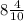 8 \frac{4}{10}