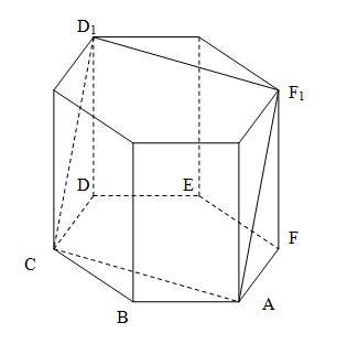 Вправильной шестиугольной призме abcdefa1b1c1d1e1f1 все рёбра равны 1. а) постройте сечение призмы п