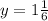 y=1 \frac{1}{6}