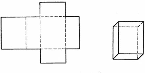 Как начертить прямоугольную призму.в развернутом виде
