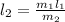 l_2= \frac{m_1l_1}{m_2}