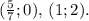 (\frac{5}{7};0),\, (1;2).