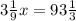 3\frac{1}{9}x=93\frac{1}{3}