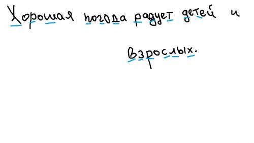 Хорошая погода радует детей и взрослых . подчеркнуть согласные звуки