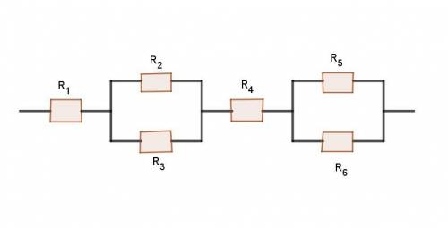 R1+r2*r3/(r2+r3)+r4+r5*r6/(r5+r6) нарисовать схему соединения данному