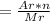 = \frac{Ar*n}{Mr}