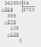 Решите примеры. 362 880: 12 362 880: 36 362880: 42 362 880: 54 в столбик. заранее .