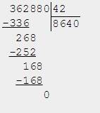 Решите примеры. 362 880: 12 362 880: 36 362880: 42 362 880: 54 в столбик. заранее .