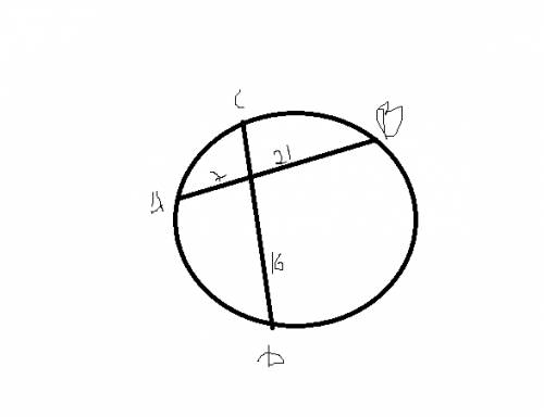 Отрезки ab и cd пересекаются в точке f. лежат ли точки a,b,c и d на одной окружности,если af=7cm,bf=