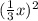 ( \frac{1}{3} x )^{2}