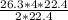 \frac{26.3*4*22.4}{2*22.4}