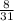 \frac{8}{31}