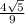 \frac{4 \sqrt{5} }{9}