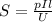 S= \frac{pIl}{U}