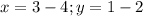 x=3-4;y=1-2