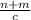 \frac{n+m}{c}