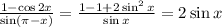 \frac{1-\cos 2x}{\sin ( \pi -x)} = \frac{1-1+2\sin^2x}{\sin x} =2\sin x