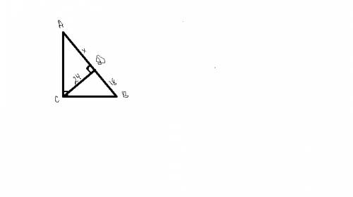 Дано треугольник aвс , угол с = 90 °, сд высота , сд 24 см , вд18 см . найти ас и cos угла а