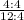 \frac{4 : 4}{12 : 4}