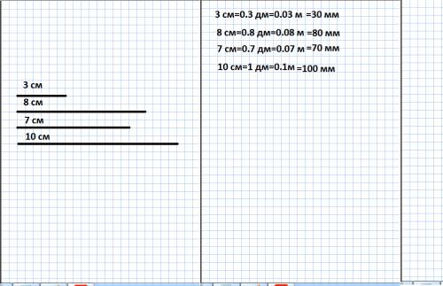 1класса измерьте отрезок начертите отрезки которые длиннее за данного на 5см на7см на4см выразите их