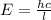 E= \frac{hc}{l}