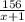 \frac{156}{x+1}