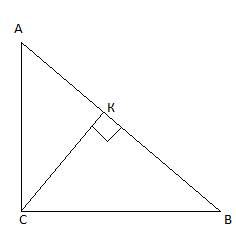 Впрямоугольном треугольнике высота,проведена из вершины прямого угла,равна медиане, проведенной из т