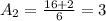 A_{2}= \frac{16+2}{6}=3