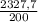 \frac{2327,7}{200}