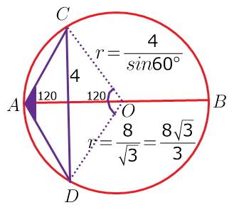 Пож, поставил 30 диаметр ав и хорда сd окружности пересекаются под прямым углом. вычислите радиус ок