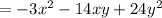 =-3x^2-14xy+24y^2