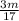 \frac{3m}{17}