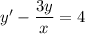 y'-\dfrac{3y}{x}=4